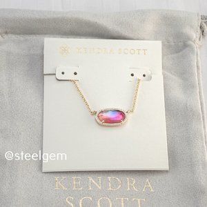 NEW Kendra Scott Elisa Gold Necklace in Watercolor Illusion